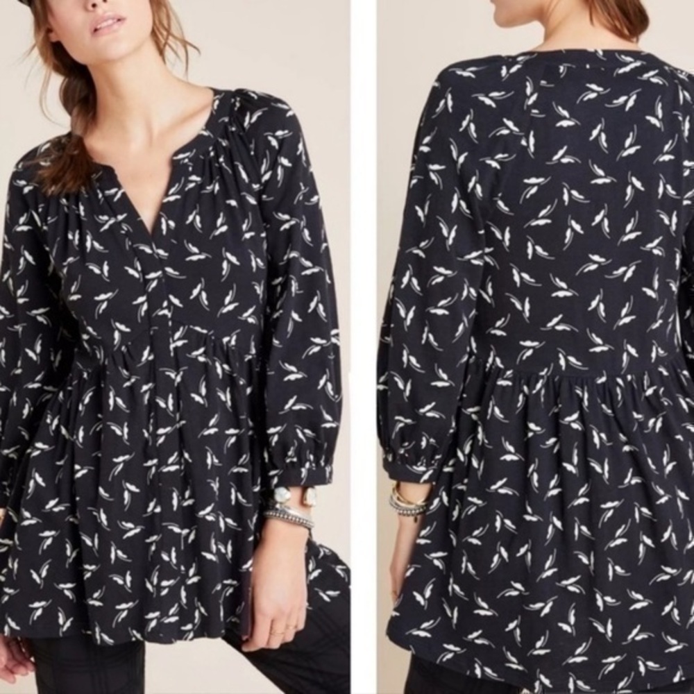 Anthropologie Maeve Winona babydoll top LP